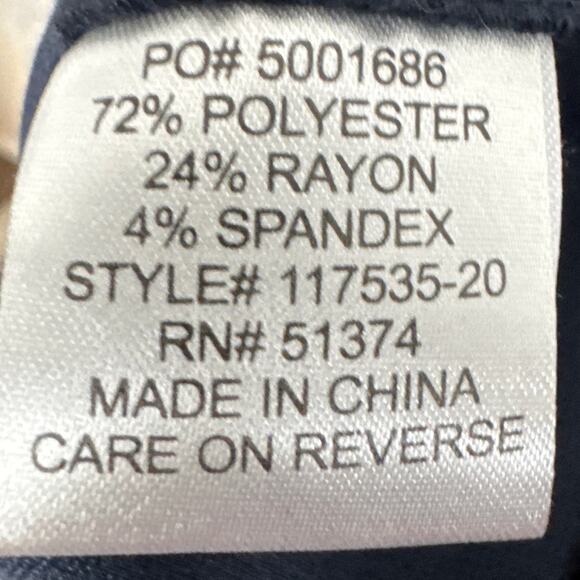 Design Collective Women's Plus Size Fit & Flare Dress Navy Blue Gold Zipper 18W - Picture 7 of 8